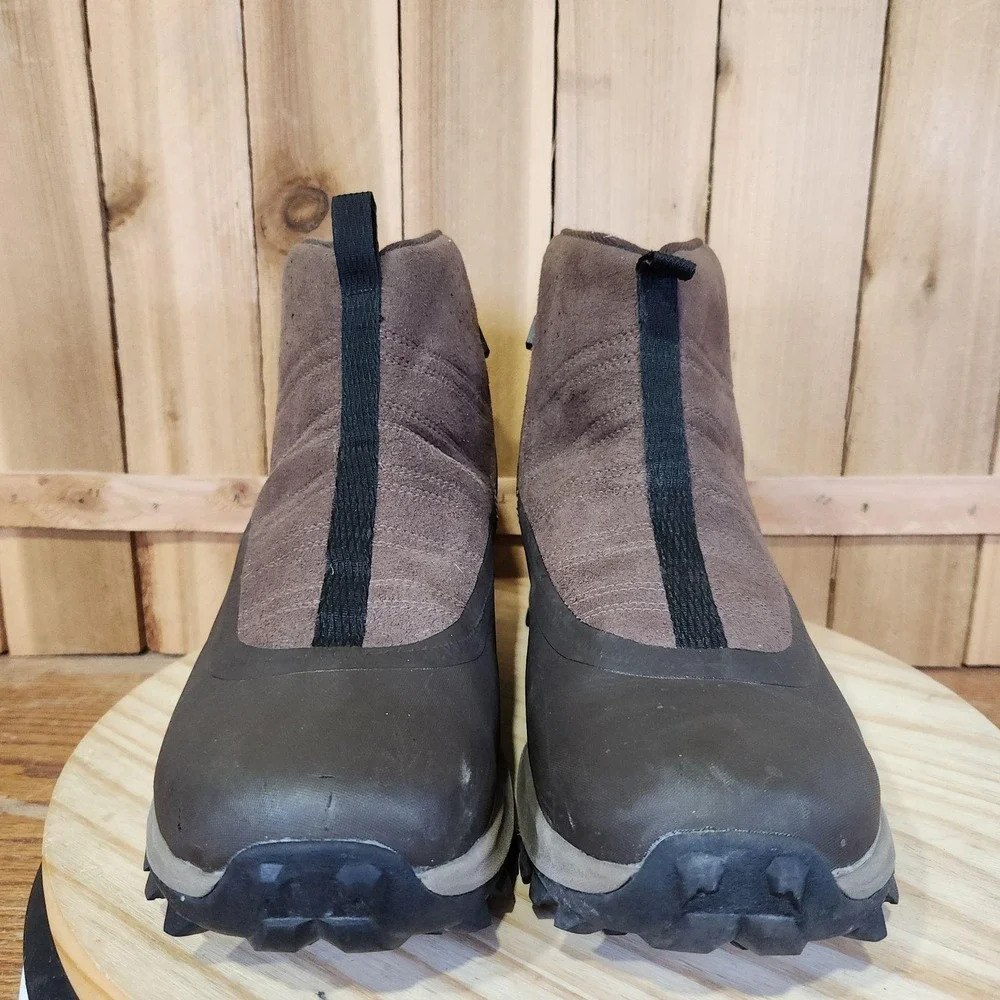 Merrell Thermo Snowdrift Zip Mid Shell Boots Mens 13 Brown Waterproof Winter